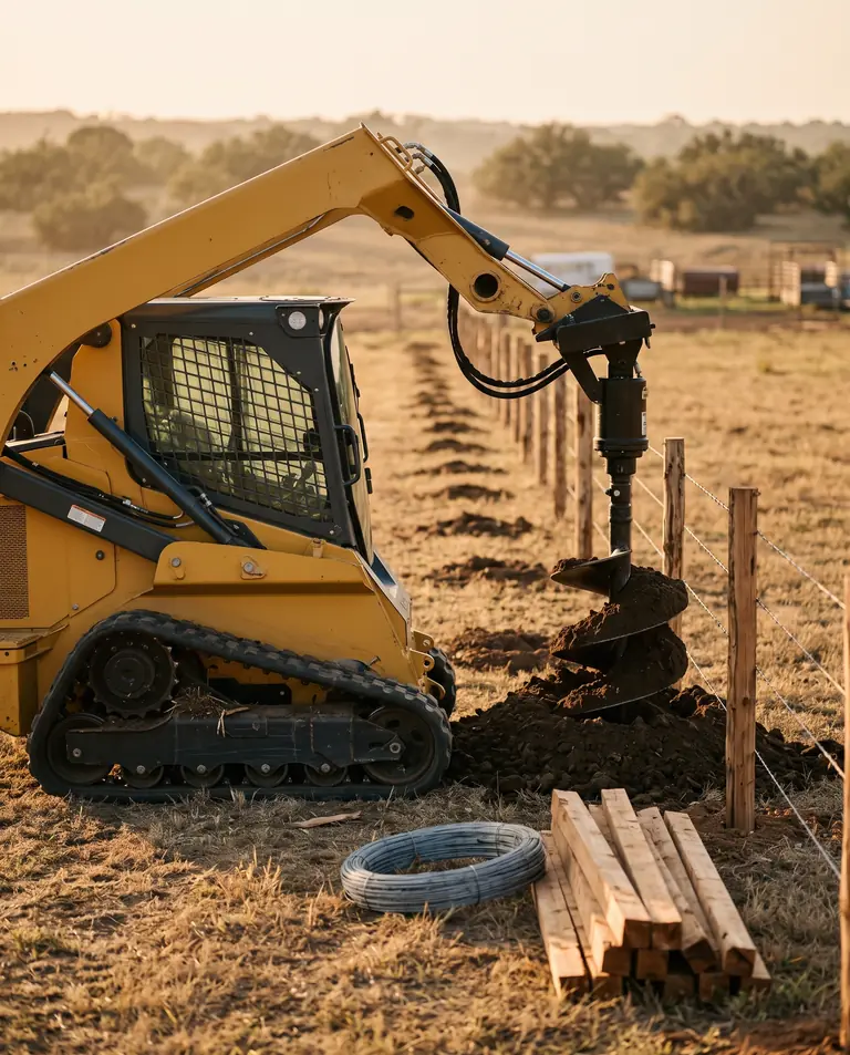 Post Hole Drilling in East Texas