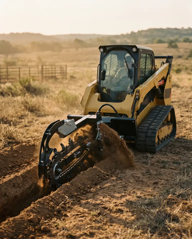Trenching in East Texas